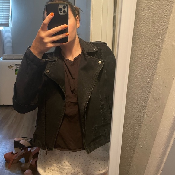 Cute Black Denim Jacket #denimjacket - Picture 2 of 4